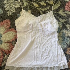 Women's light pink Lace Trim Cami Top